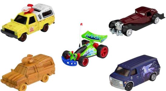 Ce coffret cadeau Hot Wheels à prix réduit comprend des voitures des films Pixar et Disney