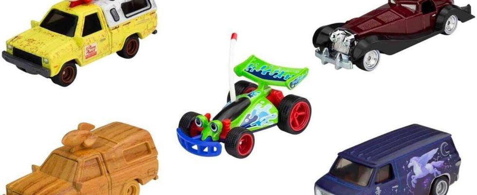 Ce coffret cadeau Hot Wheels à prix réduit comprend des voitures des films Pixar et Disney
