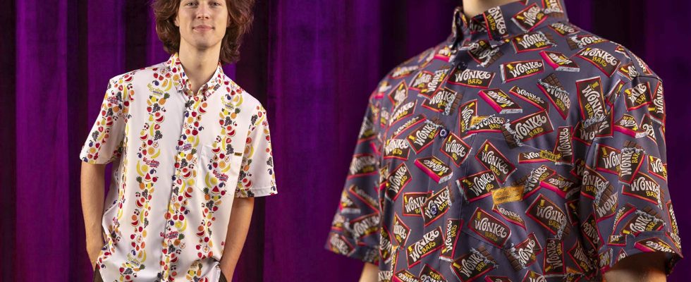 Trucs cool : la nouvelle collection de chemises RSVLTS Willy Wonka la ramène au film classique