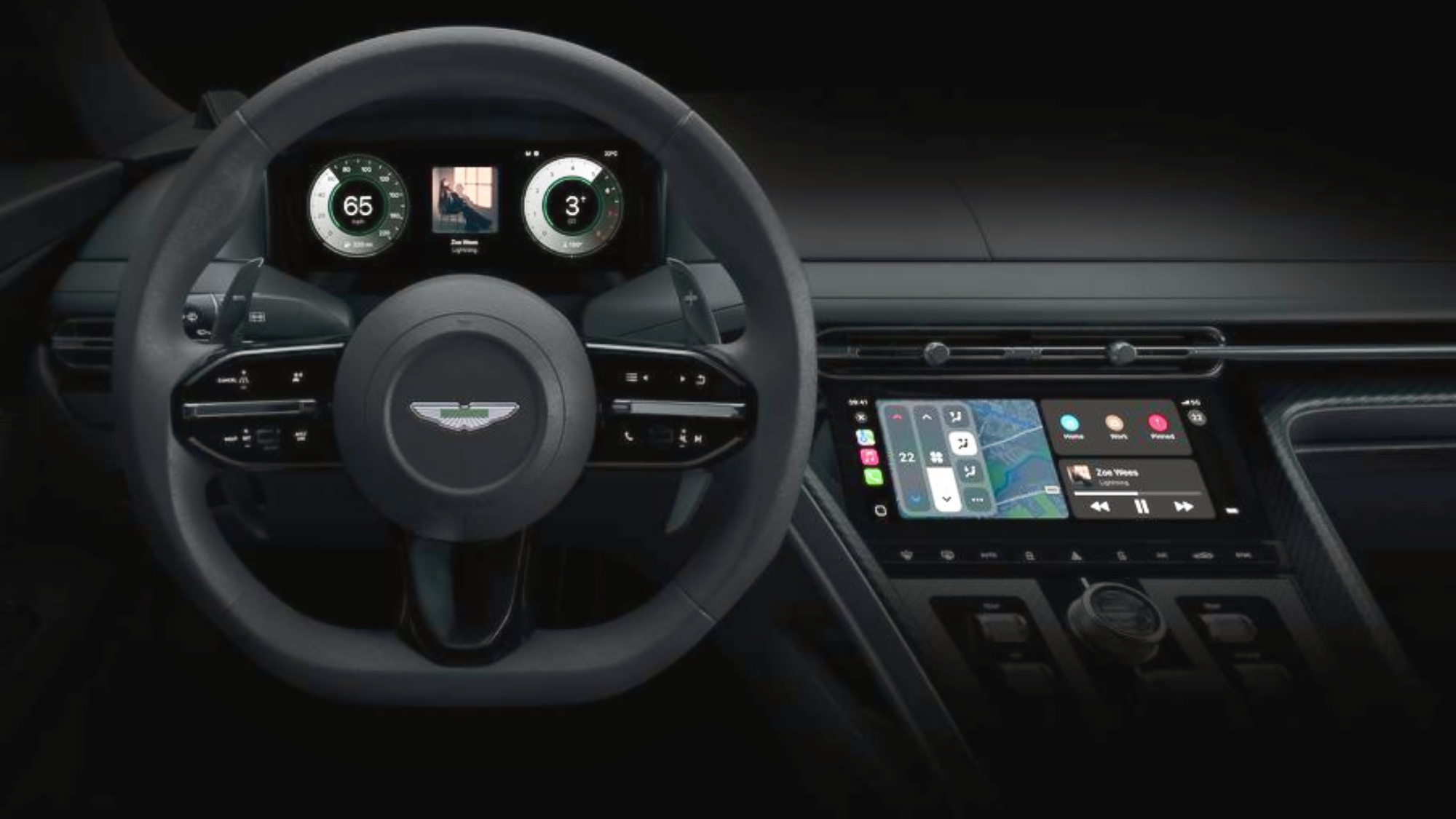 Interface Aston Martin Apple CarPlay pour 2024