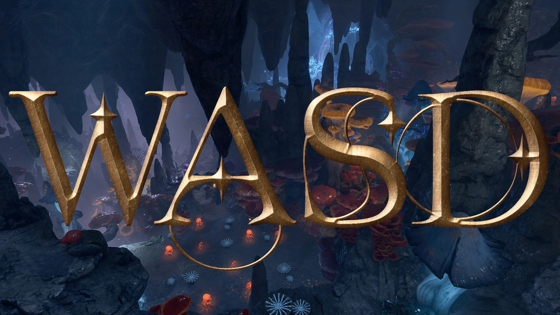 « WASD » écrit bien en évidence sur un fond de Baldur's Gate 3. L'illustration va avec le mod WASD Character Movement.