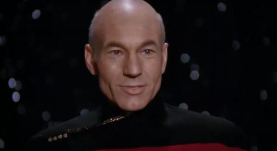 Picard officiating a wedding