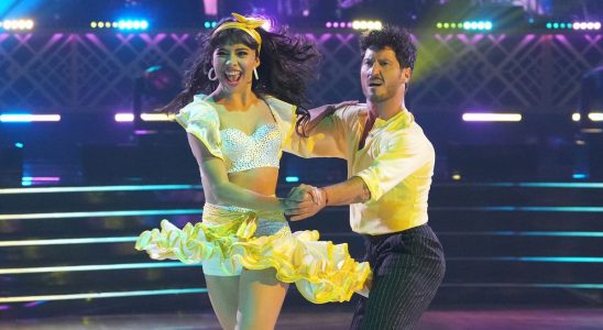 Xochitl Gomez and Val Chmerkovskiy in Dancing with the Stars Season 32 semifinals