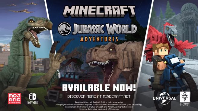 Minecraft x Jurassic World Aventures DLC