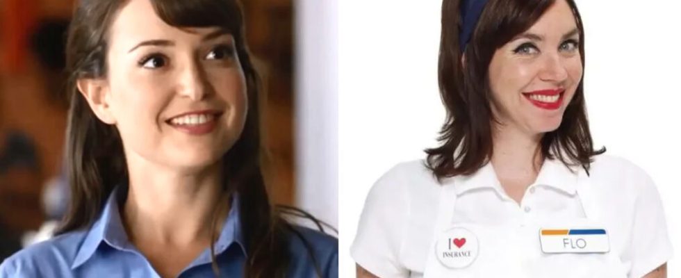 Lily AT&T commercial and Flo from Progressive