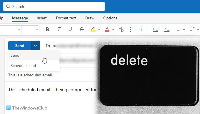 Comment annuler le courrier électronique programmé dans Outlook