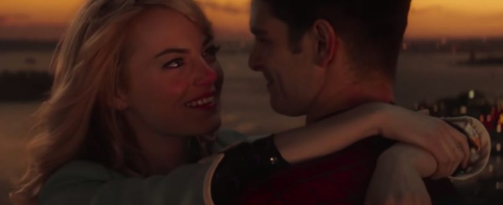 Emma Stone and Andrew Garfield in The Amazing Spider-Man 2