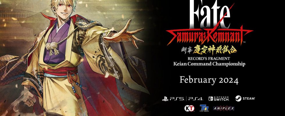 Fate/Samurai Remnant DLC « Record's Fragment : Keian Command Championship » sera lancé en février 2024