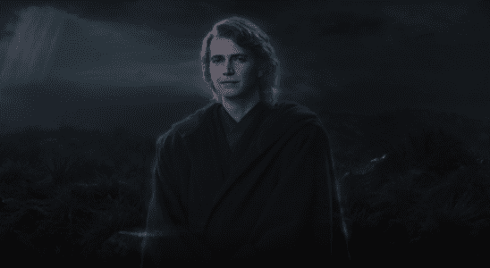 Hayden Christensen as Force ghost Anakin in Ahsoka Season 1 finale screenshot