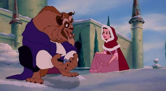 Beauty and the Beast in the snow