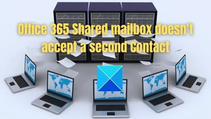 La boîte aux lettres partagée Office 365 n'accepte pas un deuxième contact
