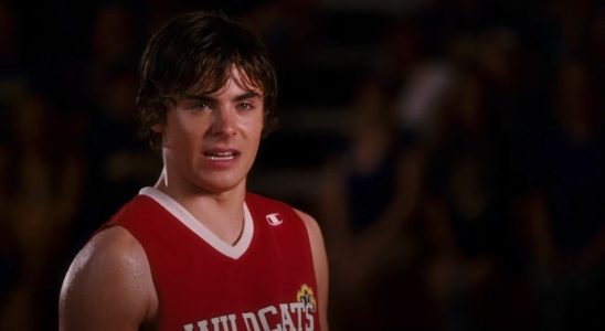 Zac Efron during Now Or Never in High School Musical 3.
