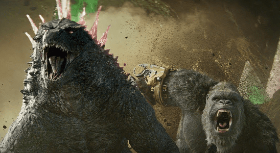 Godzilla and Kong running in the Godzilla x Kong: The New Empire trailer.