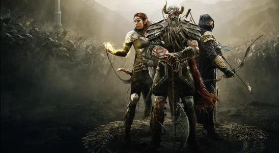 The Elder Scrolls Online: An elf, warrior, and archer.