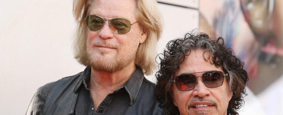HOLLYWOOD, CA - SEPTEMBER 02:  Daryl Hall and John Oates attend the ceremony honoring them with a Star on The Hollywood Walk of Fame on September 2, 2016 in Hollywood, California.  (Photo by Michael Tran/FilmMagic)