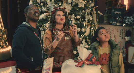Eddie Murphy as Chris Carver, Jillian Bell as Pepper. and Madison Thomas as Holly Carver in