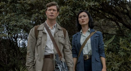 Anders Holm and Mari Yamamoto in Monarch: Legacy of Monsters
