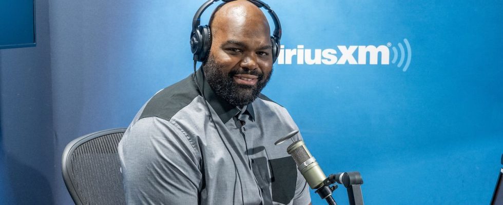 Michael Oher on Sirius XM in August 2023