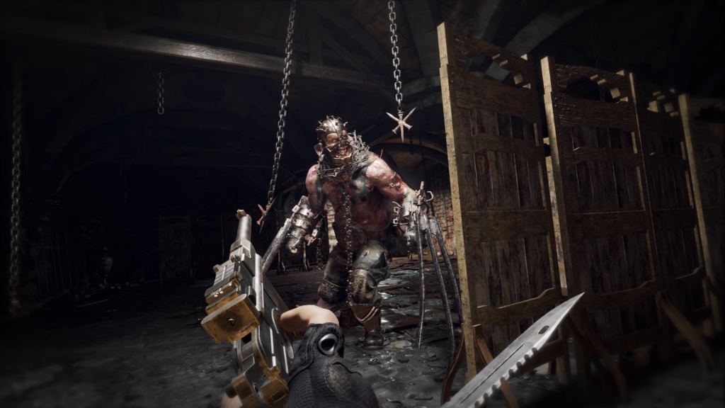 Capture d'écran du mode VR de Resident Evil 4