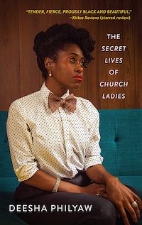 Un graphique de la couverture de The Secret Lives of Church Ladies par Deesha Philyaw