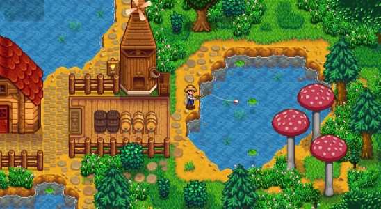 A river in Stardew Valley where you can catch a catfish.