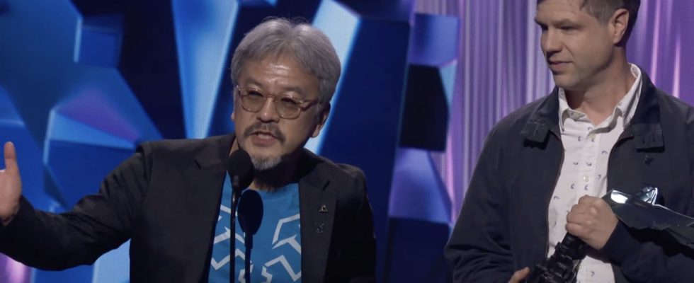 Random : les Game Awards ont exhorté Eiji Aonuma à « conclure » son discours d'acceptation de Zelda