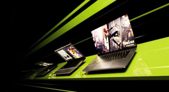 Stylised image of gaming laptops