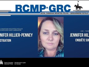 Jennifer Hillier-Penney est photographiée sur une image publiée sur le compte X de la GRC de Terre-Neuve-et-Labrador.