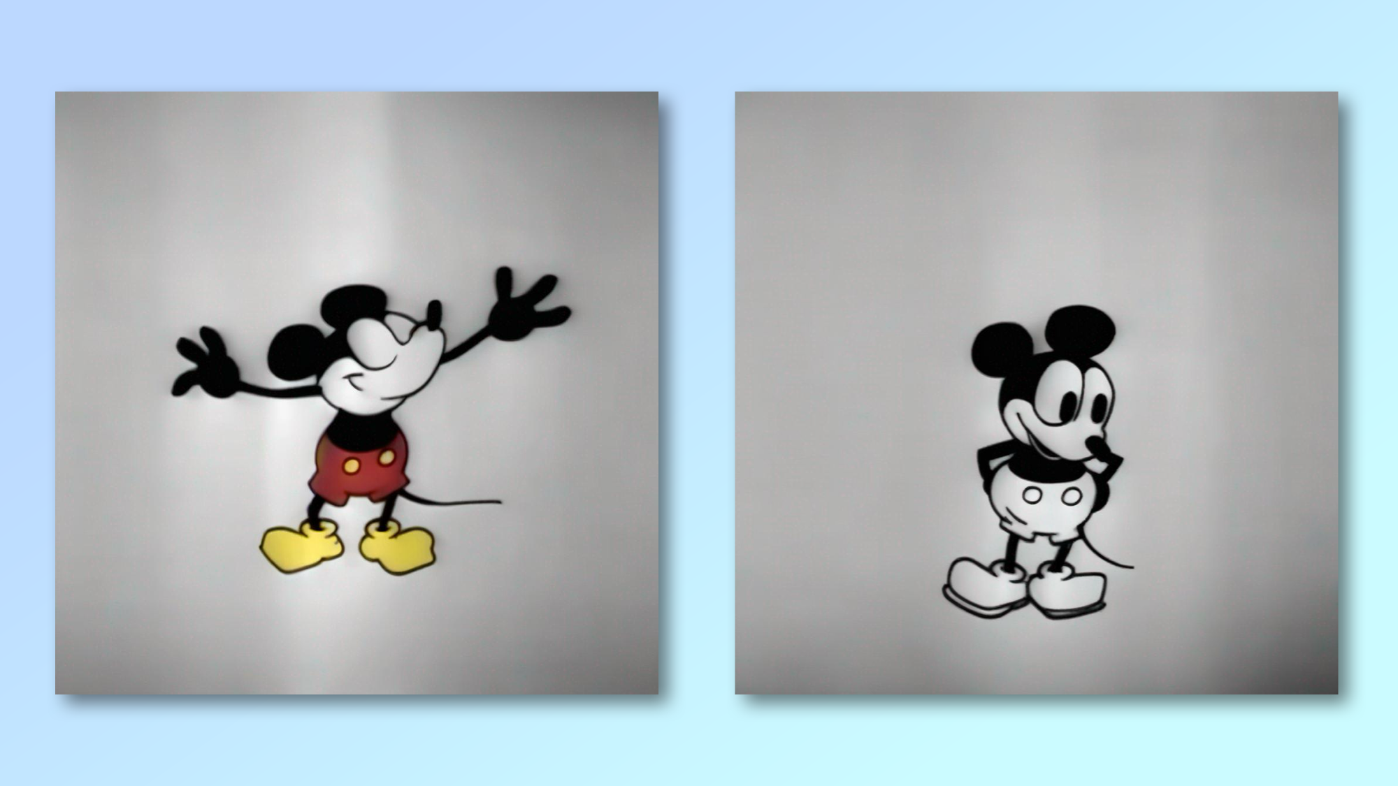 Ce sont des images générées à l'aide du modèle AI Mickey-1928
