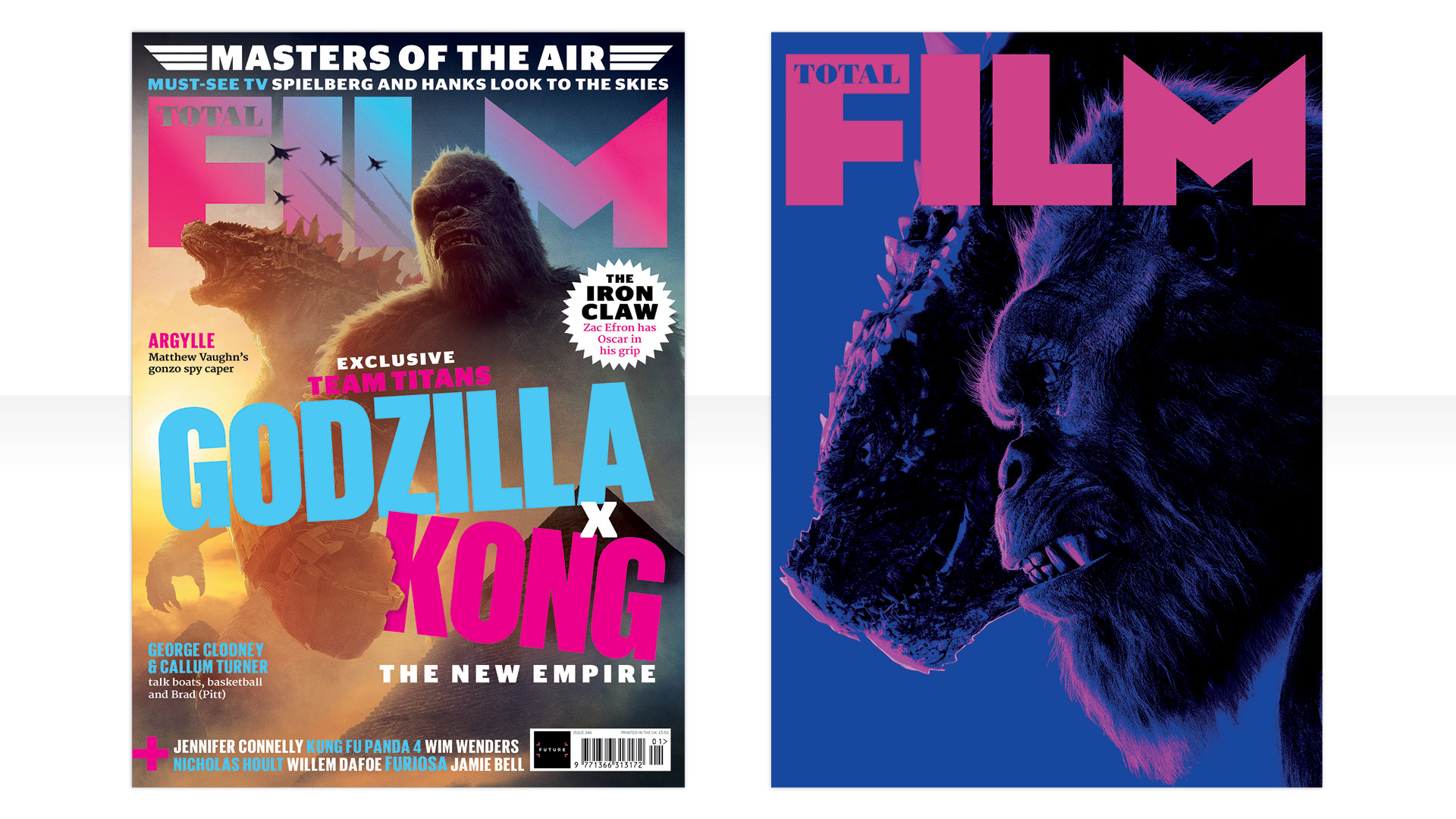 Couvertures de Godzilla x Kong de Total Film