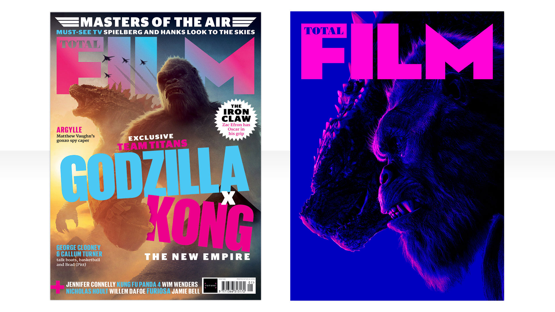 Couvertures de Godzilla x Kong de Total Film
