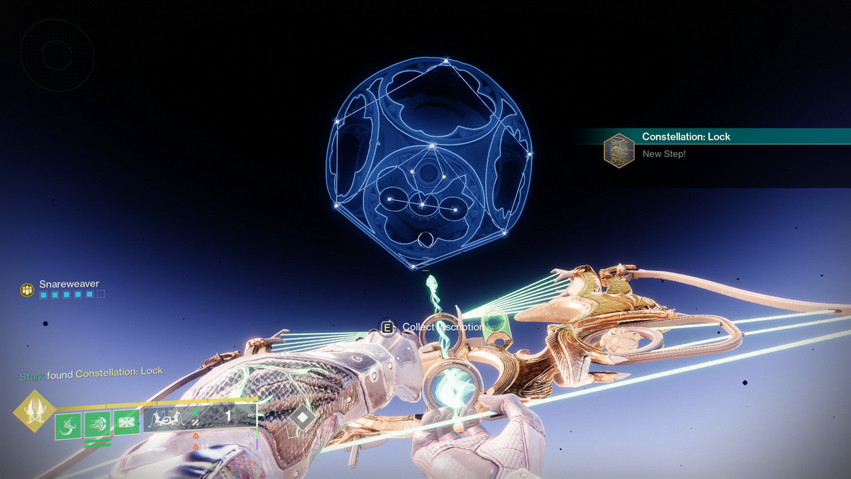 Un Gardien créant une Constellation de verrouillage dans Destiny 2