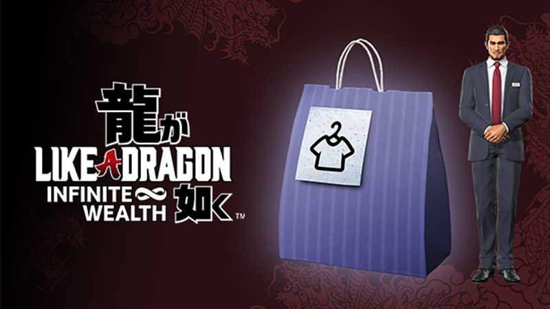 Illustration promotionnelle pour le pack cosmétique de tenue Hello Work pour Like a Dragon : Infinite Wealth.