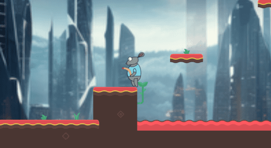 A rat with a boomerang jumping around in Monster Sniper Season 3.