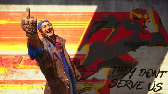 Boomerang retourne l'oiseau à côté de graffitis Flash dans Suicide Squad