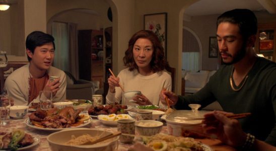 Sam Song Li, Michelle Yeoh, and Justin Chien in
