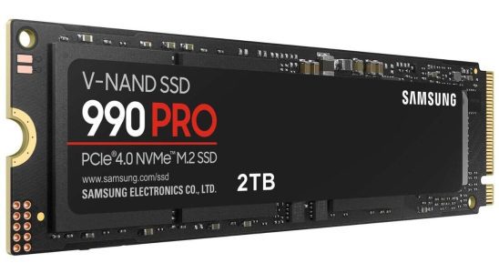 Obtenez le SSD 990 Pro 2 To de Samsung avec une remise importante aujourd'hui seulement
