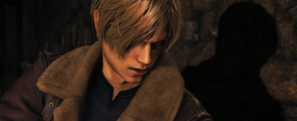 Leon from Resident Evil 4, a man with floppy hair and a fur-collared jacket.