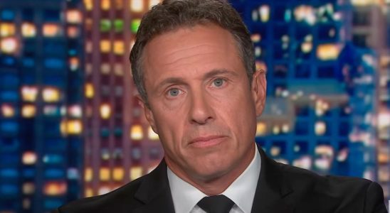 Chris Cuomo looks somber while talking about brother Andrew Cuomo on CNN.