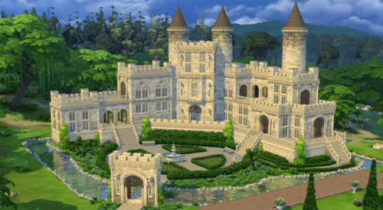 Fuites du kit Sims 4 Castle Estate sur l'application EA