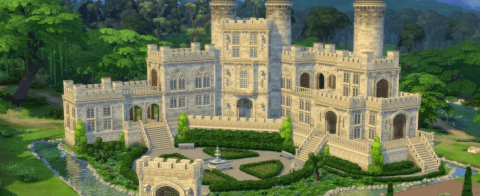 Fuites du kit Sims 4 Castle Estate sur l'application EA