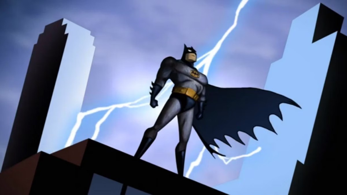 Une image tirée de l'intro de Batman : la série animée