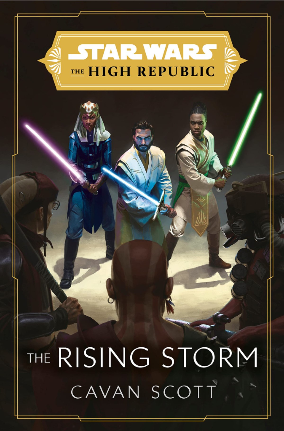 La couverture de la tempête montante.  Cette image fait partie d'un article sur l'ordre de lecture de tous les livres Star Wars : The High Republic. 