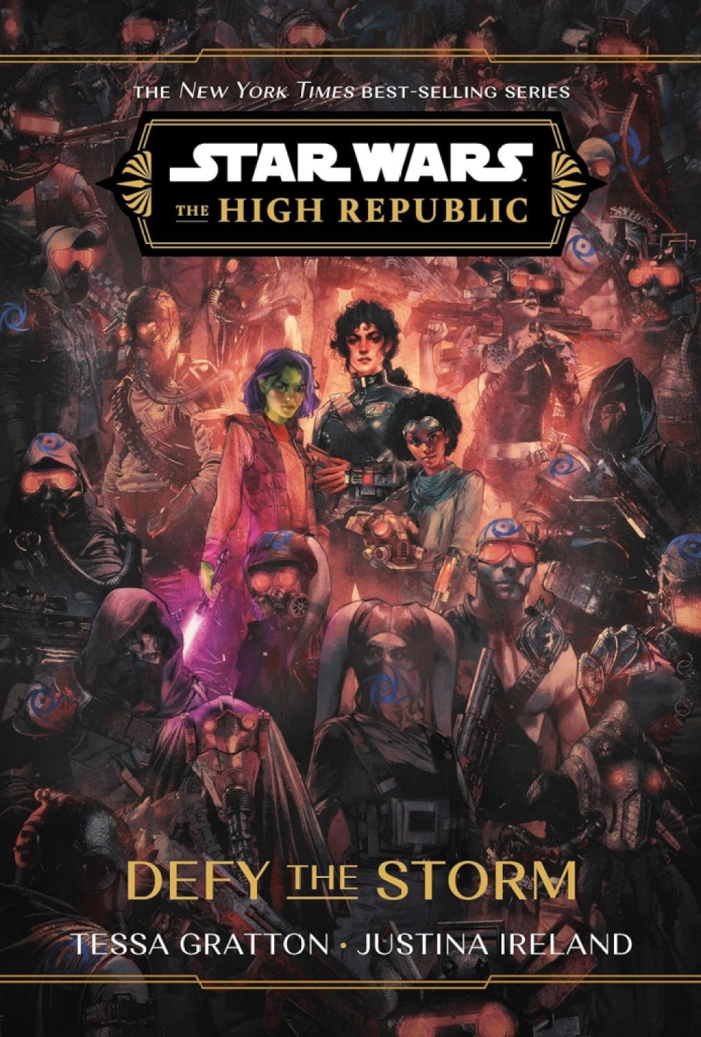 La couverture Defy the Storm.  Cette image fait partie d'un article sur l'ordre de lecture de tous les livres Star Wars : The High Republic. 