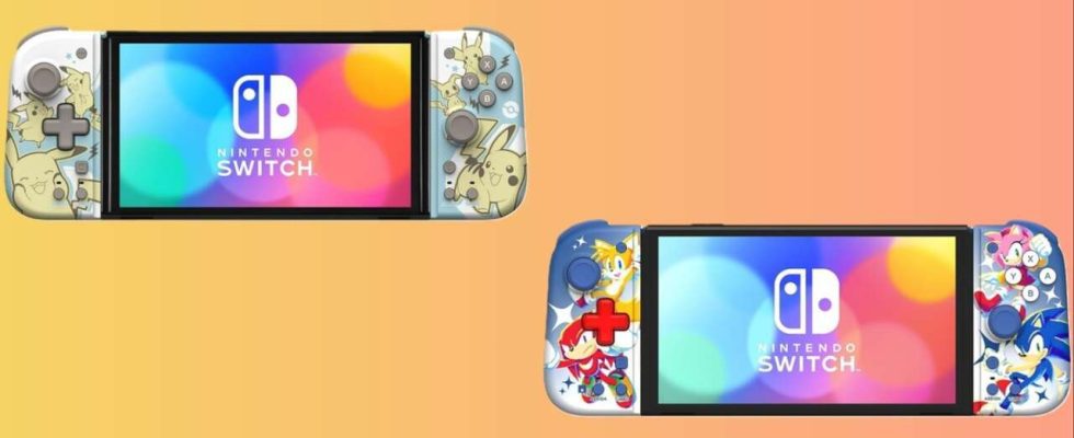 Les manettes portables Sonic et Pikachu Nintendo Switch bénéficient de réductions rares