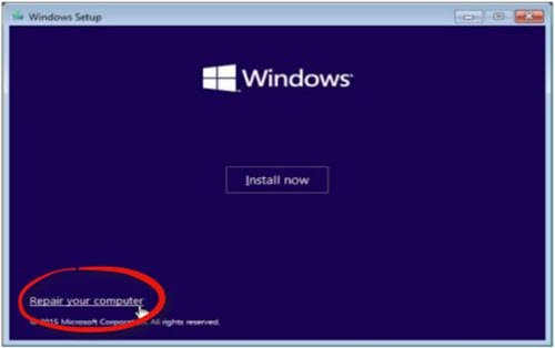 réparer la configuration de Windows de votre ordinateur