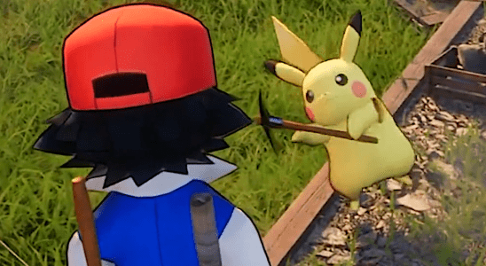 Palworld a un mod Pokémon qui vous permet d'envoyer votre mascotte bien-aimée Pikachu dans les mines, et il est déjà en difficulté