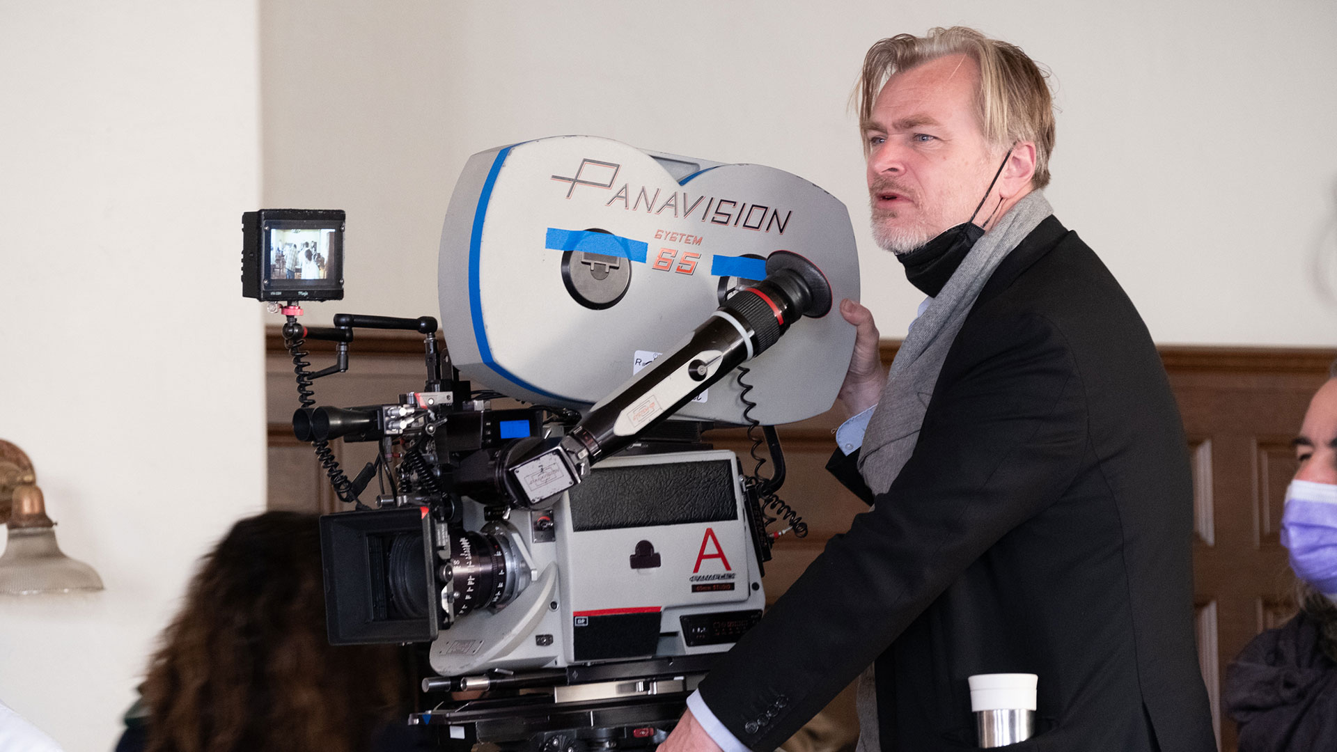 Christopher Nolan sur le tournage d'Oppenheimer
