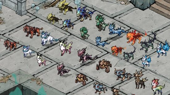 Transformations d'animaux de compagnie de Realm of Ink - Une gamme de différentes formes que Momo peut prendre dans le jeu d'action roguelike.
