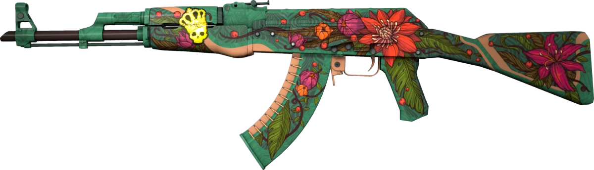L'AK-47 Lotus dans CS2.  Cette image fait partie d'un article sur les skins les plus chers jamais créés dans Counter-Strike 2 (CS2).